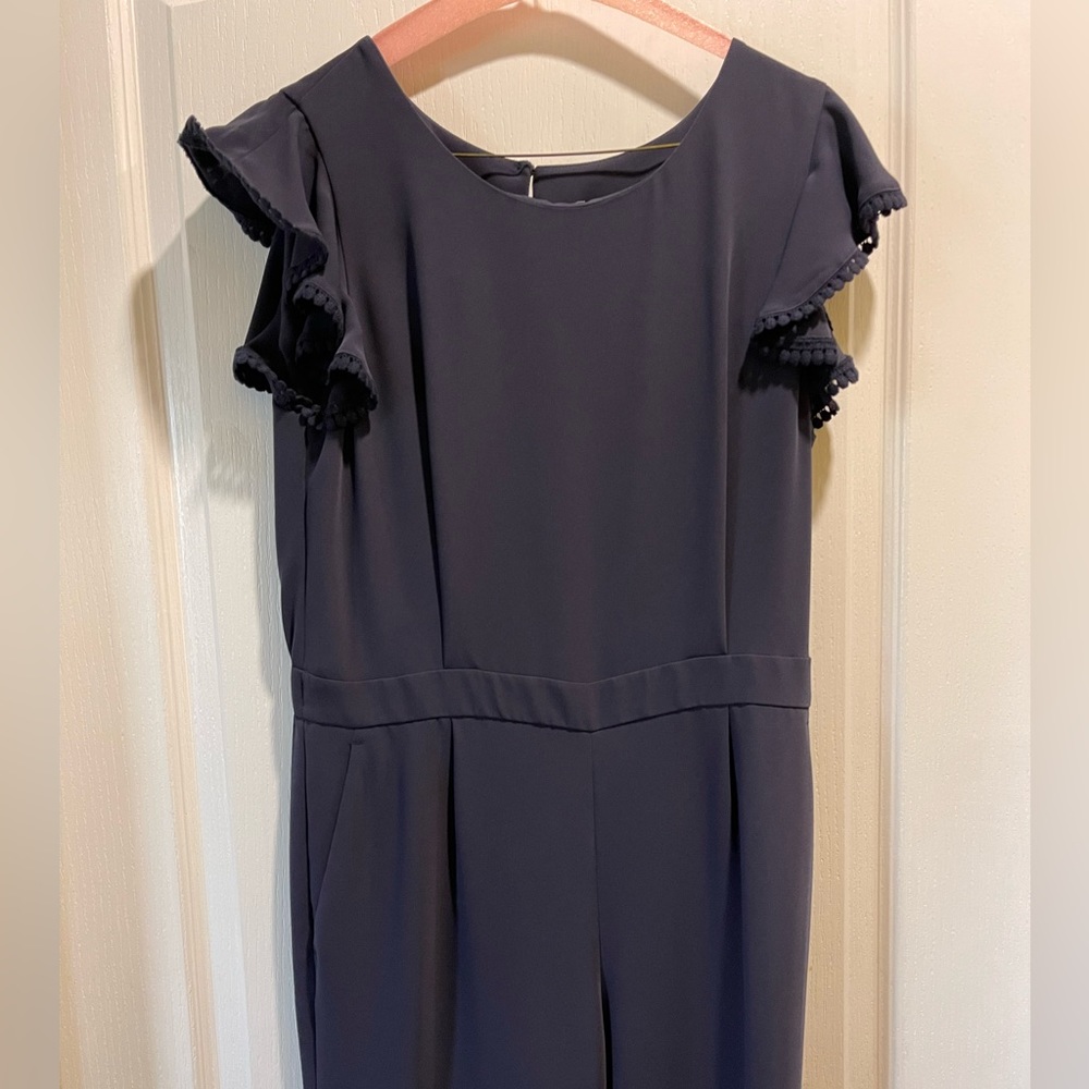 ANN TAYLOR DRESSY JUMPSUIT - Size 8 - Midnight Blue